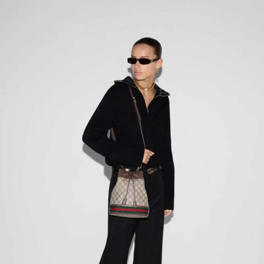 Gucci OPHIDIA SMALL BUCKET BAG - Picture 3 of 7